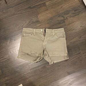 Just Black Frayed Shorts